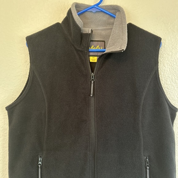 Cabela's Other - Cabela's Vest Mens Large Black Fleece Full Zip Sleeveless Outdoors Mock Neck